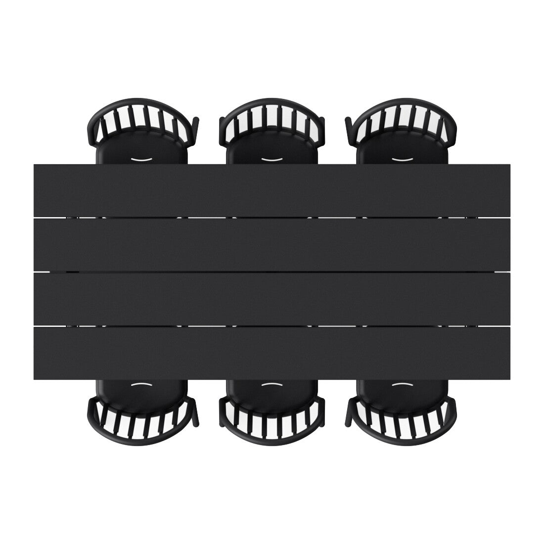 Exklusive Edition Fred's Gartenarmlehnstuhl 4er Set Wave blue