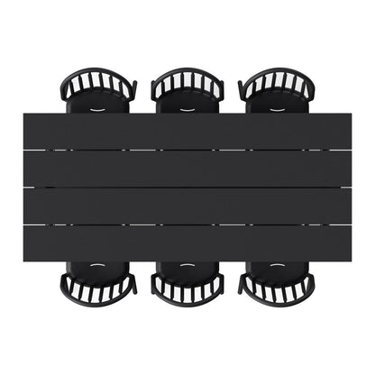 Exklusive Edition Fred's Gartenarmlehnstuhl 4er Set Wave blue