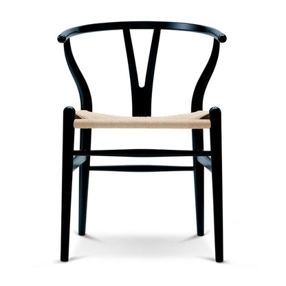 CH24 Wishbone Chair Gestell Buche Schwarz
