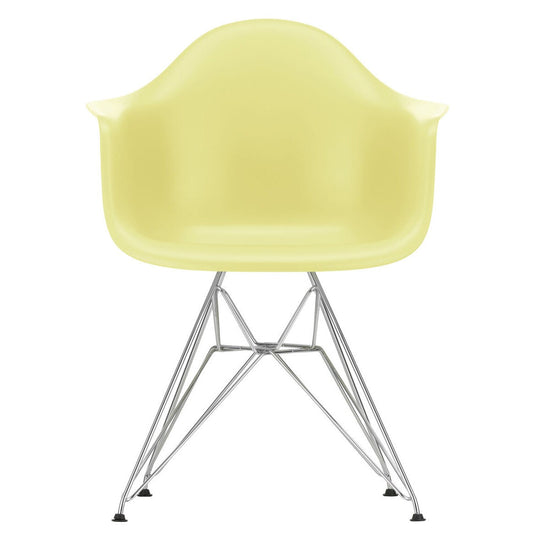 Eames Plastic Armchair DAR RE Gestell verchromt Schwarz
