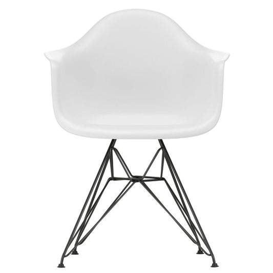 Eames Plastic Armchair DAR RE Gestell schwarz Schwarz
