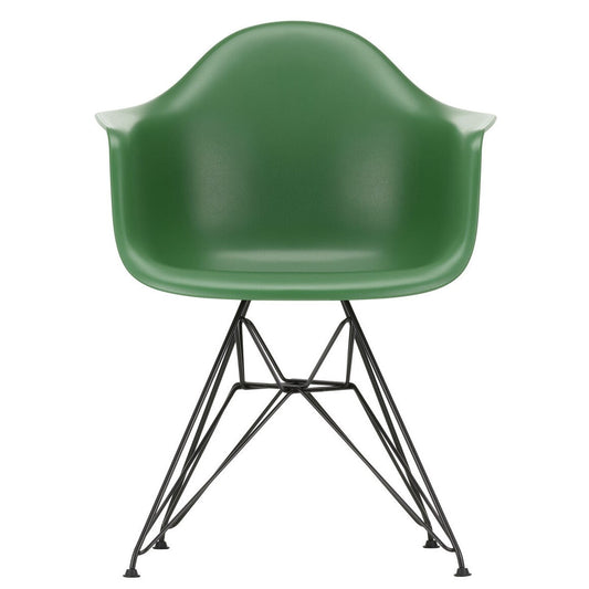 Eames Plastic Armchair DAR RE Gestell schwarz Schwarz