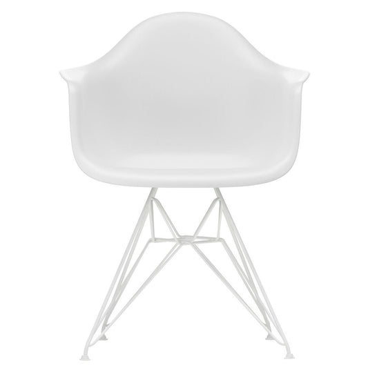 Eames Plastic Armchair DAR RE Gestell weiß Schwarz