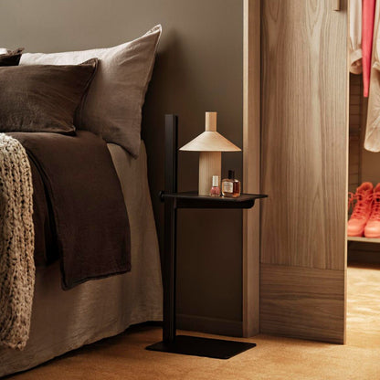 Museum Beistelltisch höhenverstellbar Weiß