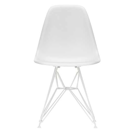 Eames Plastic Side Chair DSR RE Gestell weiß Schwarz