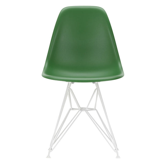Eames Plastic Side Chair DSR RE Gestell weiß Schwarz