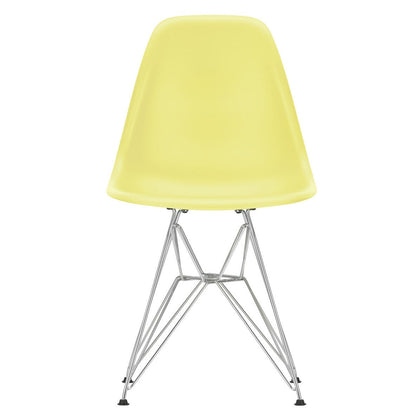 Eames Plastic Side Chair DSR RE verchromt Schwarz