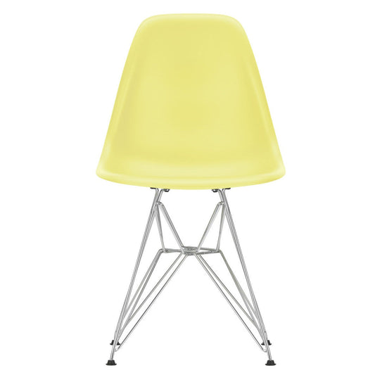 Eames Plastic Side Chair DSR RE verchromt Schwarz