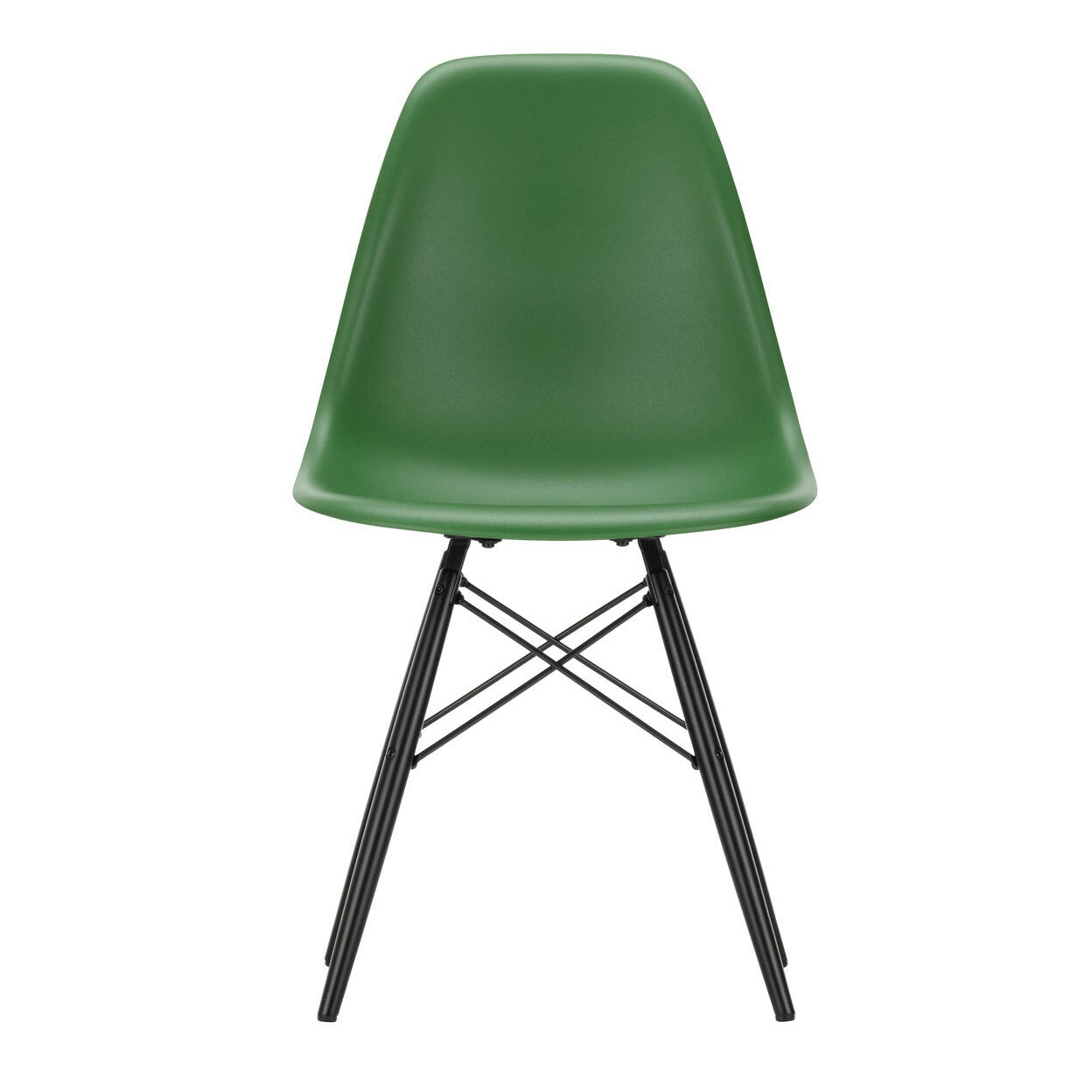 Eames Plastic Side Chair DSW RE Ahorn schwarz Schwarz
