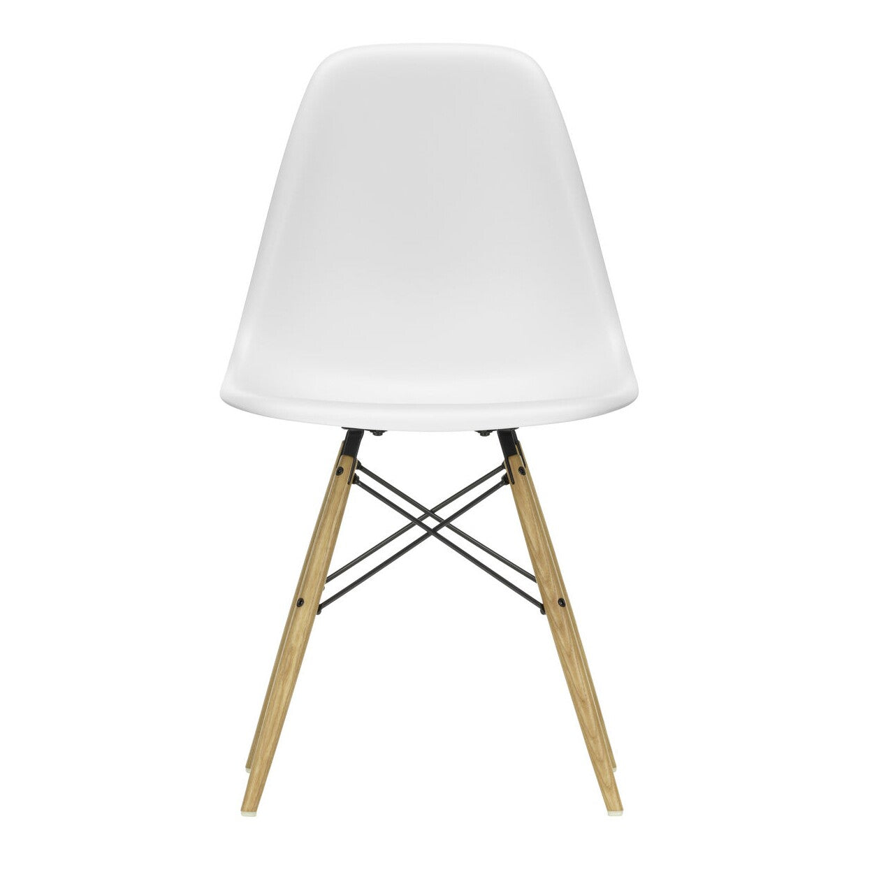 Eames Plastic Side Chair DSW RE Gestell Esche Schwarz
