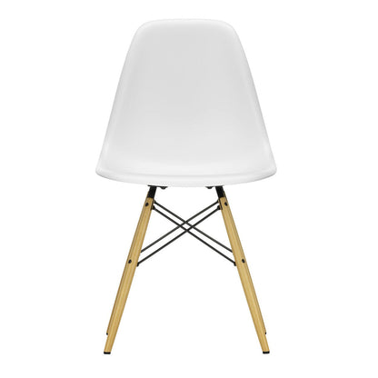 Eames Plastic Side Chair DSW RE Ahorn gelblich Schwarz