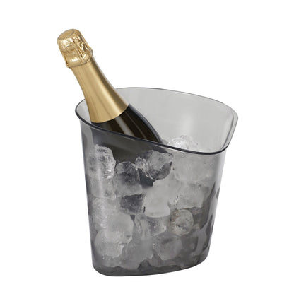 Pick-Up Beistelltisch mit Flaschenbehälter Schwarz