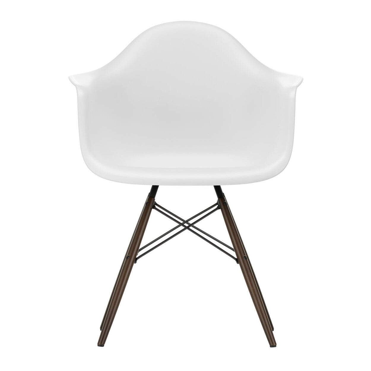 Eames Plastic Armchair DAW RE Ahorn dunkel Schwarz