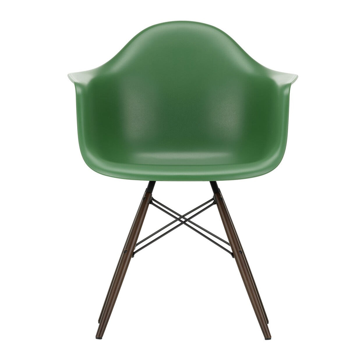 Eames Plastic Armchair DAW RE Ahorn dunkel Schwarz