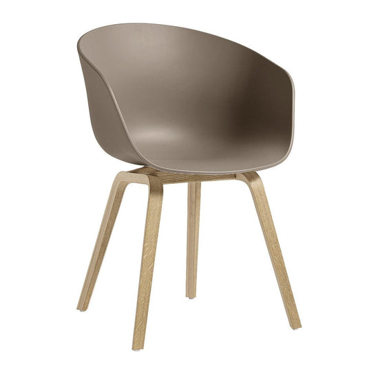 About a Chair AAC 22 2.0 Armlehnstuhl Eiche geseift Weiß
