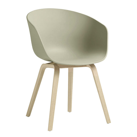 About a Chair AAC 22 2.0 Armlehnstuhl Eiche geseift Weiß