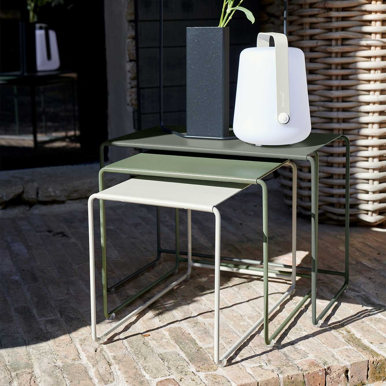 Oulala Gartenbeistelltisch 3er Set Kaktus