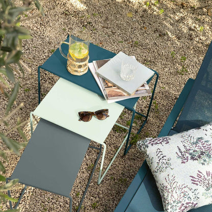 Oulala Gartenbeistelltisch 3er Set Gewittergrau