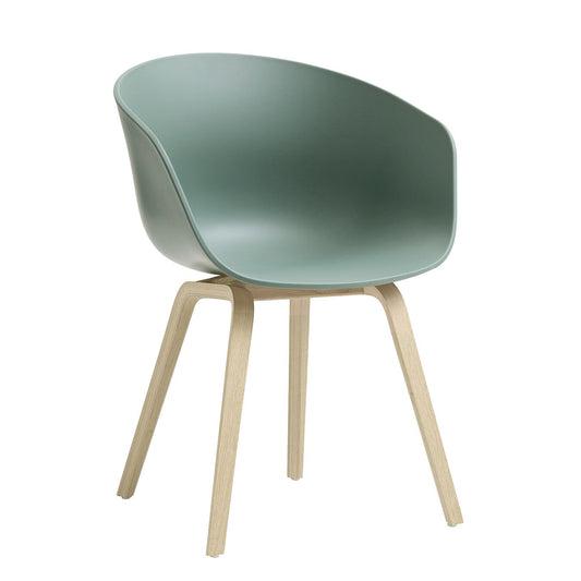 About a Chair AAC 22 2.0 Armlehnstuhl Eiche geseift Weiß