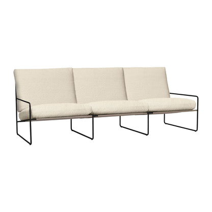 Desert Outdoor 3-Sitzer Sofa Stoff Bouclé Schwarz