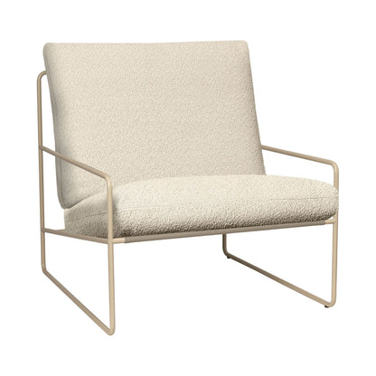 Desert Outdoor Sessel Stoff Bouclé Weiß
