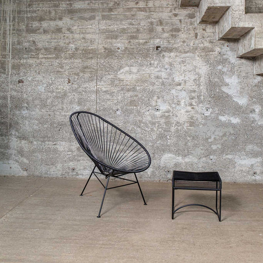 Acapulco Hocker Schwarz