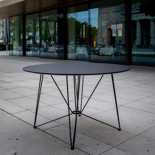 The Ring Table Esstisch HPL Ø120cm Weiß
