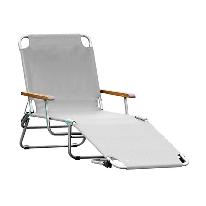 Fiam Amigo Sonnenliege mit Armlehnen Schwarz