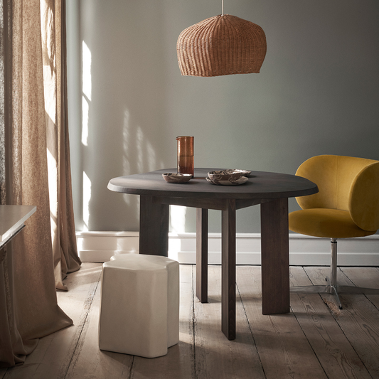 Tarn Esstisch 115cm Weiß