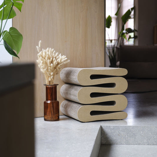 Wiggle Stool Hocker Natur