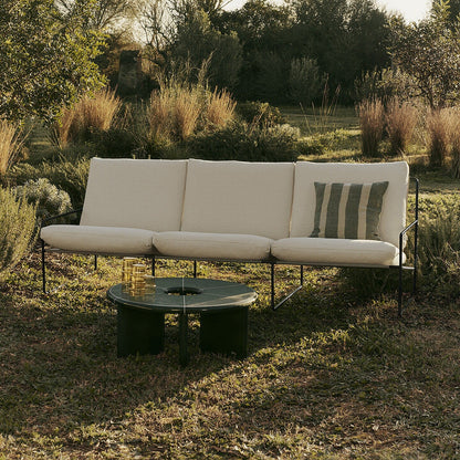 Desert Outdoor 3-Sitzer Sofa Stoff Bouclé Weiß