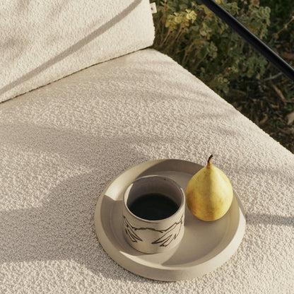 Desert Outdoor 2-Sitzer Sofa Stoff Bouclé Schwarz