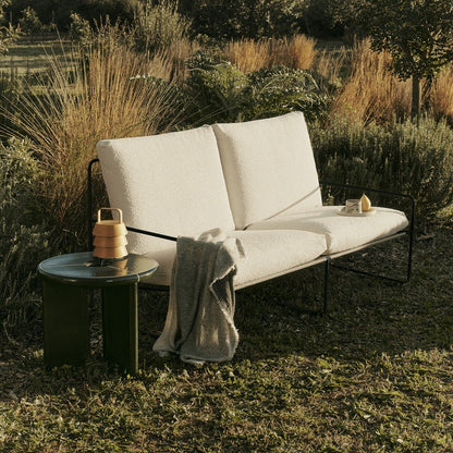 Desert Outdoor 2-Sitzer Sofa Stoff Bouclé Schwarz