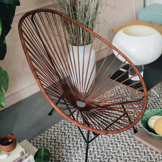Acapulco Chair Leder Schwarz