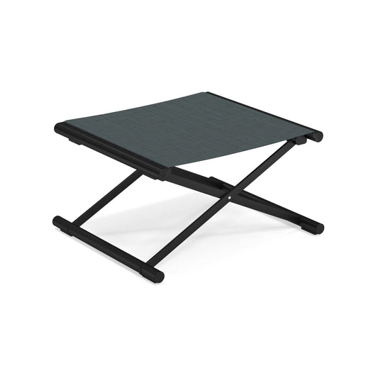 Terra Garten-Fußhocker klappbar Schwarz