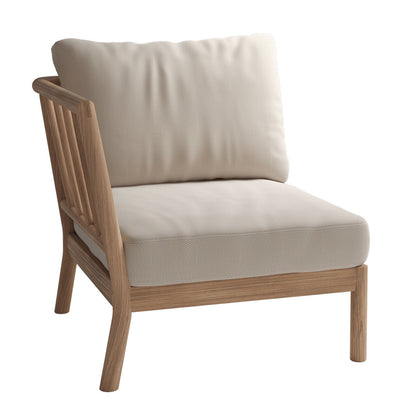 Skagerak Tradition Outdoor Sofa Endmodul Schwarz
