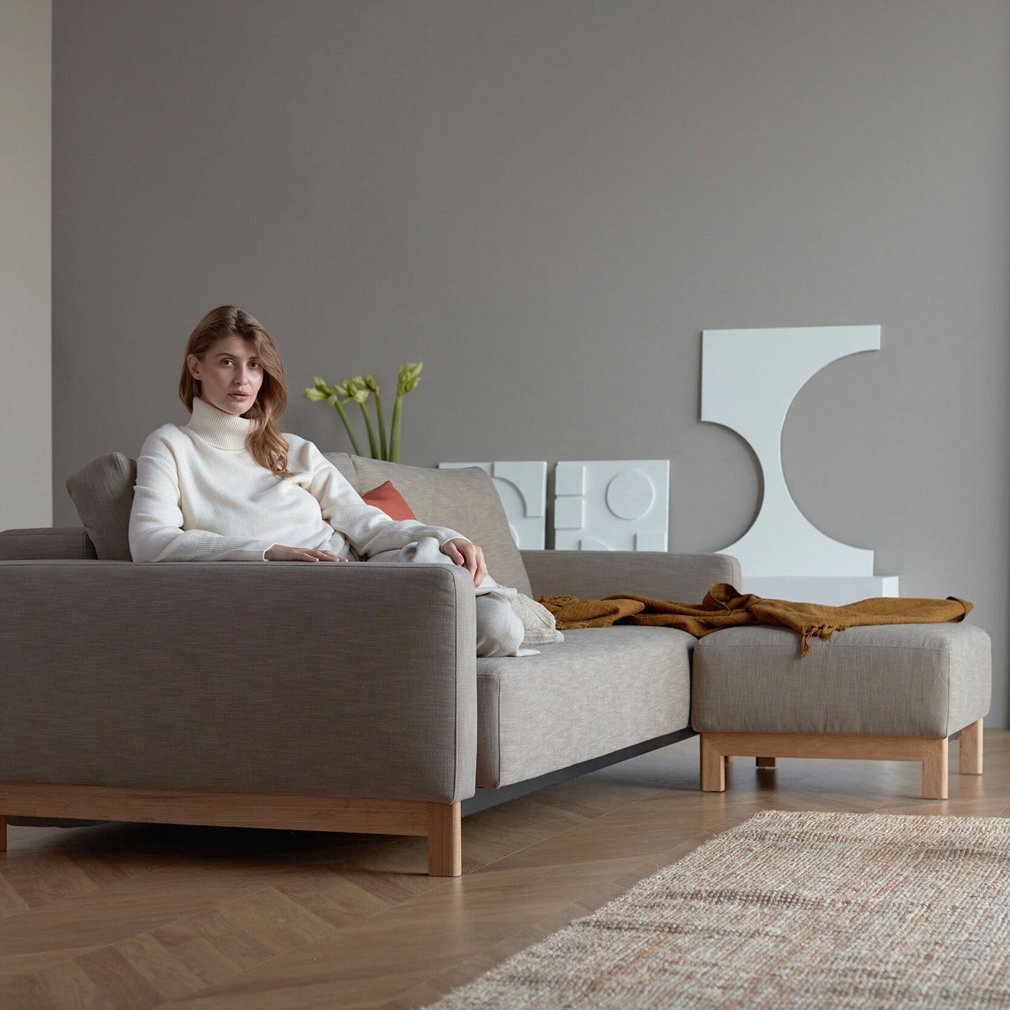 Pyxis Ottomane 66x66cm Schwarz