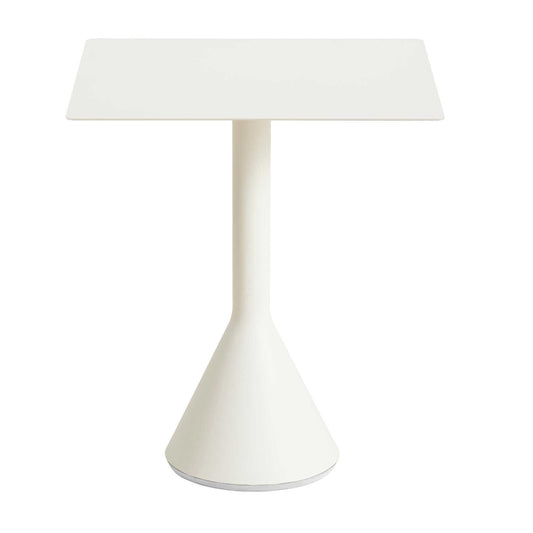 Palissade Cone Gartentisch 65x65cm Weiß