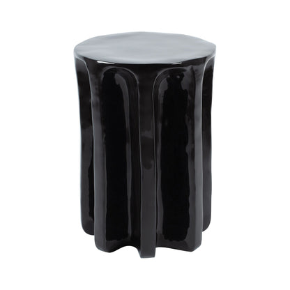 Chouchou Round Hocker/Beistelltisch H 57cm Schwarz