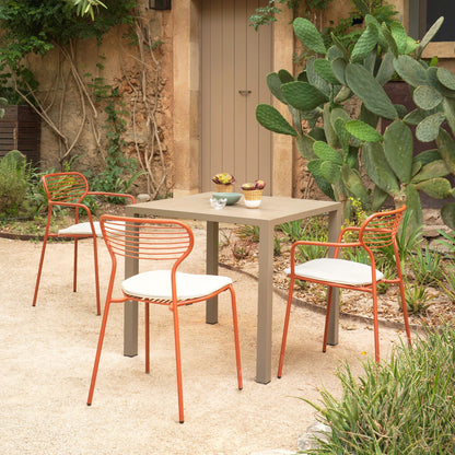 Nova Gartenesstisch 90x90cm Schwarz