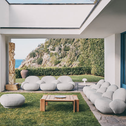 Atmosfera Gartenbeistelltisch 113x100cm Natur