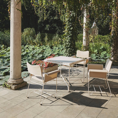 Tropique Gartenesstisch 90x90cm Weiß