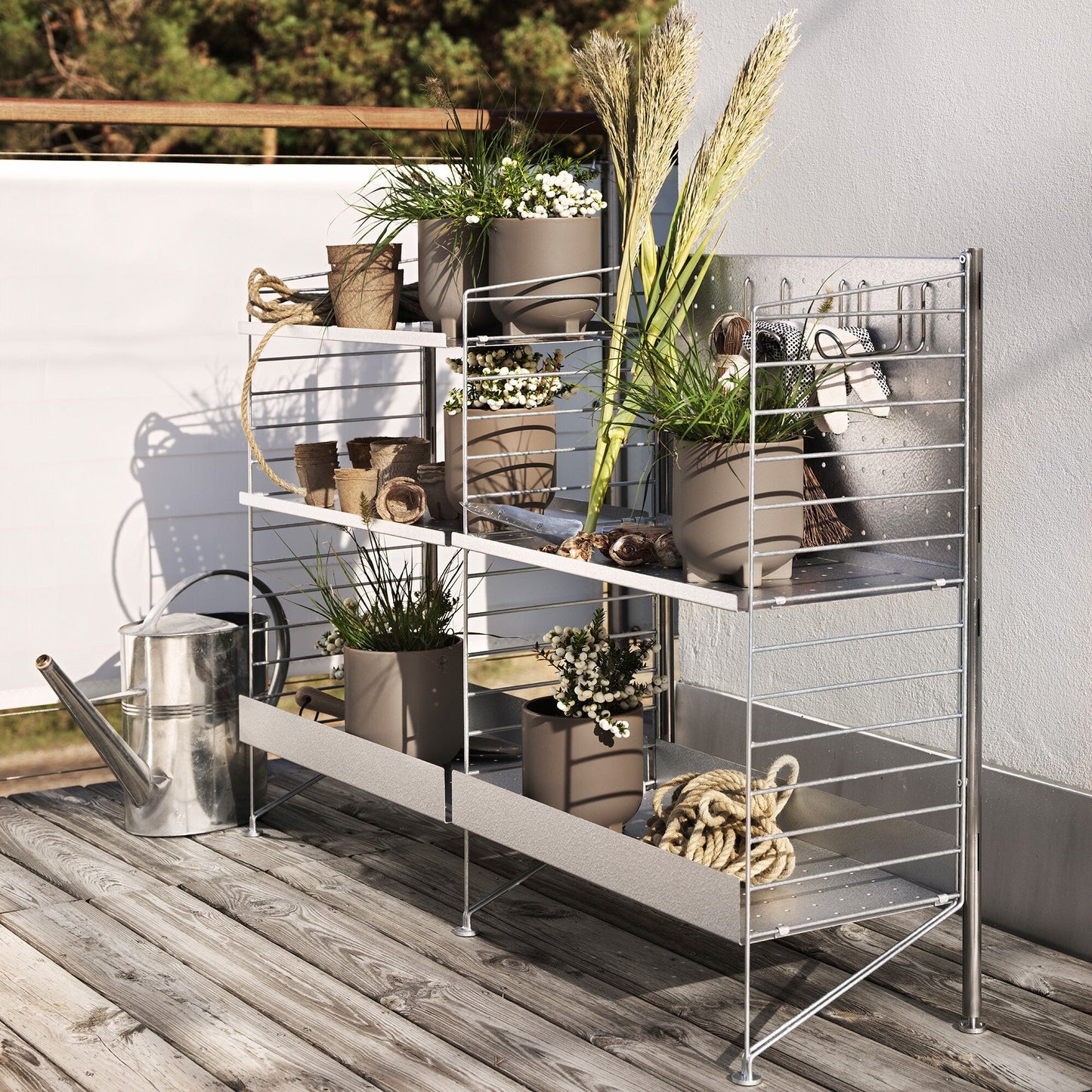String System Outdoor Metallstab 89cm Schwarz