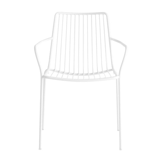 Nolita 3656 Gartenarmlehnstuhl/ hohe Rückenlehne Weiß