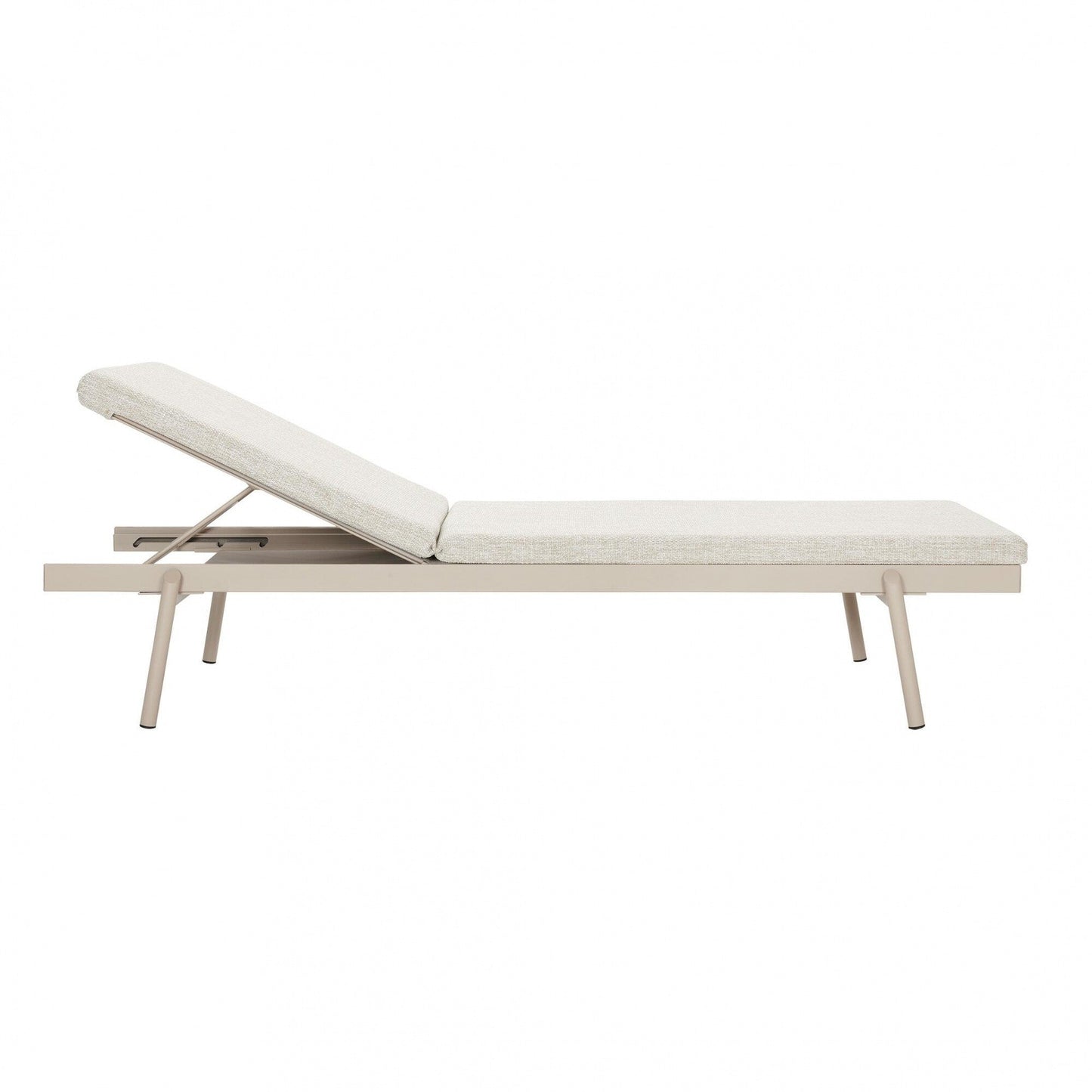 Rail Sonnenliege mit Auflage Natur