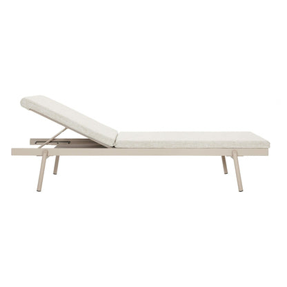 Rail Sonnenliege mit Auflage Natur