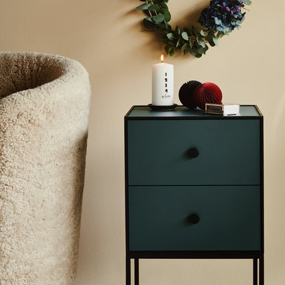 Frame 35 Sideboard mit 2 Schublade Schwarz