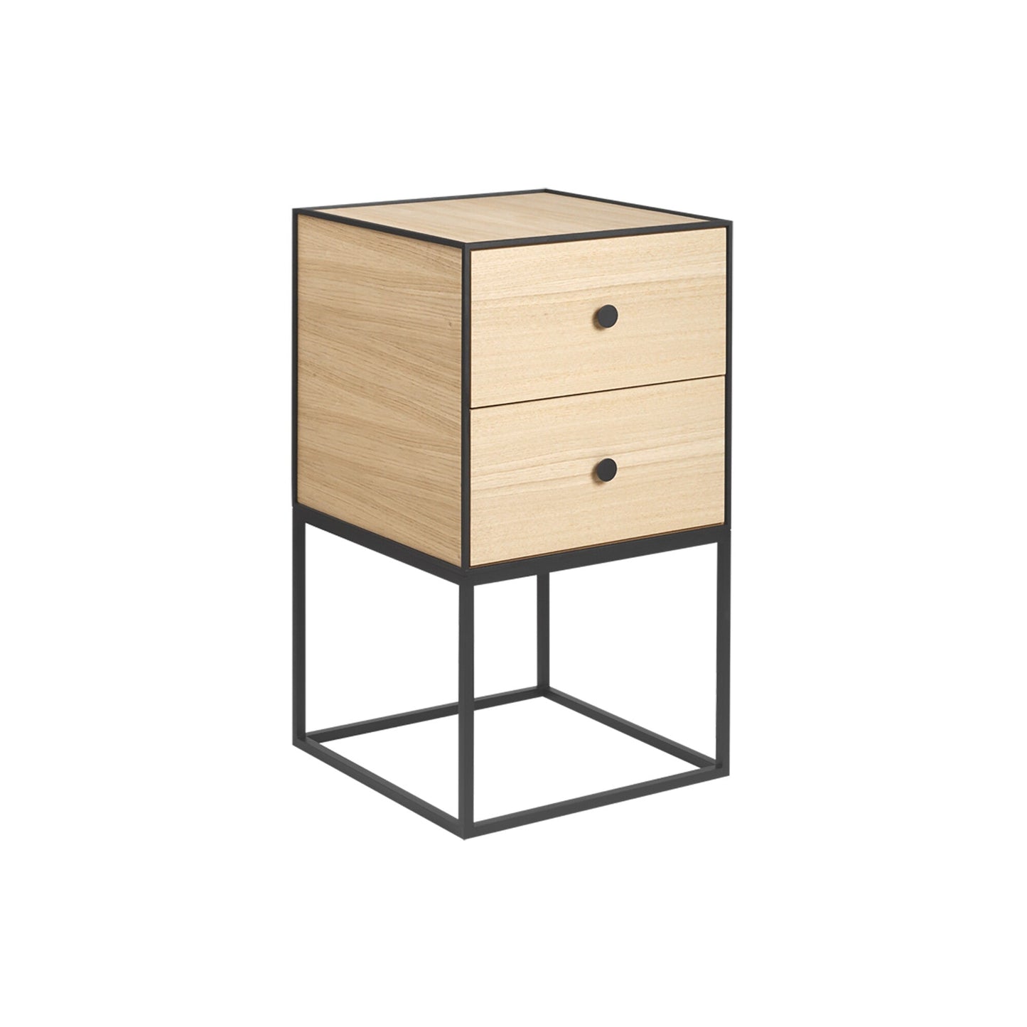 Frame 35 Sideboard mit 2 Schublade Schwarz