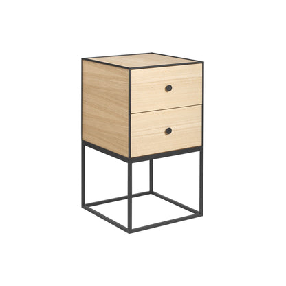 Frame 35 Sideboard mit 2 Schublade Schwarz