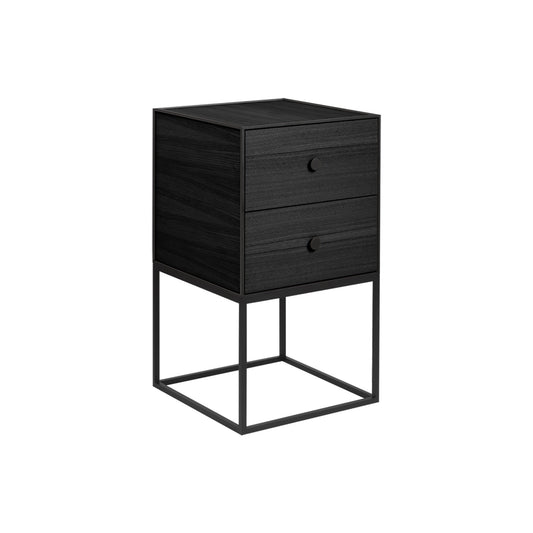 Frame 35 Sideboard mit 2 Schublade Schwarz